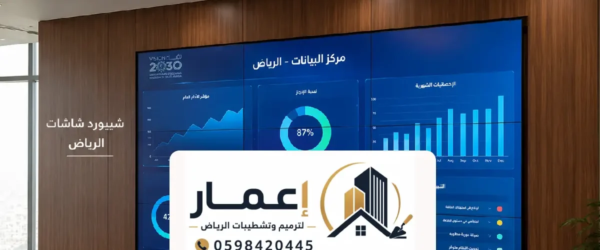 شيبورد شاشات تلفزيون الرياض ، احترافية التصميم وجودة التنفيذ