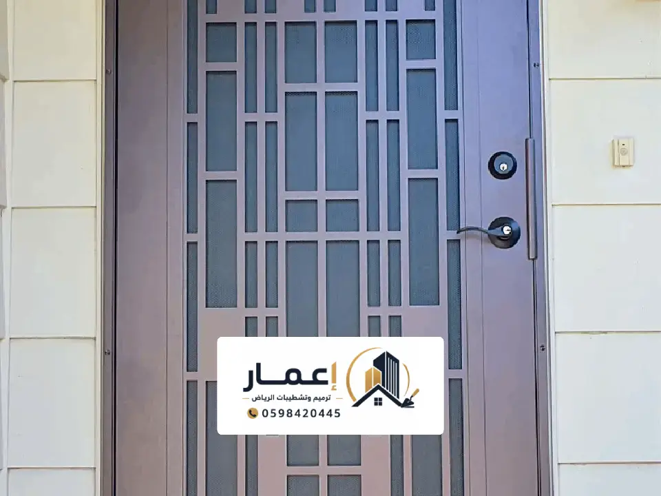 أبواب حديد خارجي للمداخل بالرياض
