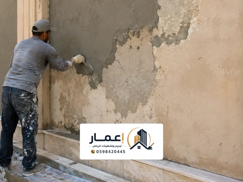 علاج تشققات الجدران الخارجية في الرياض