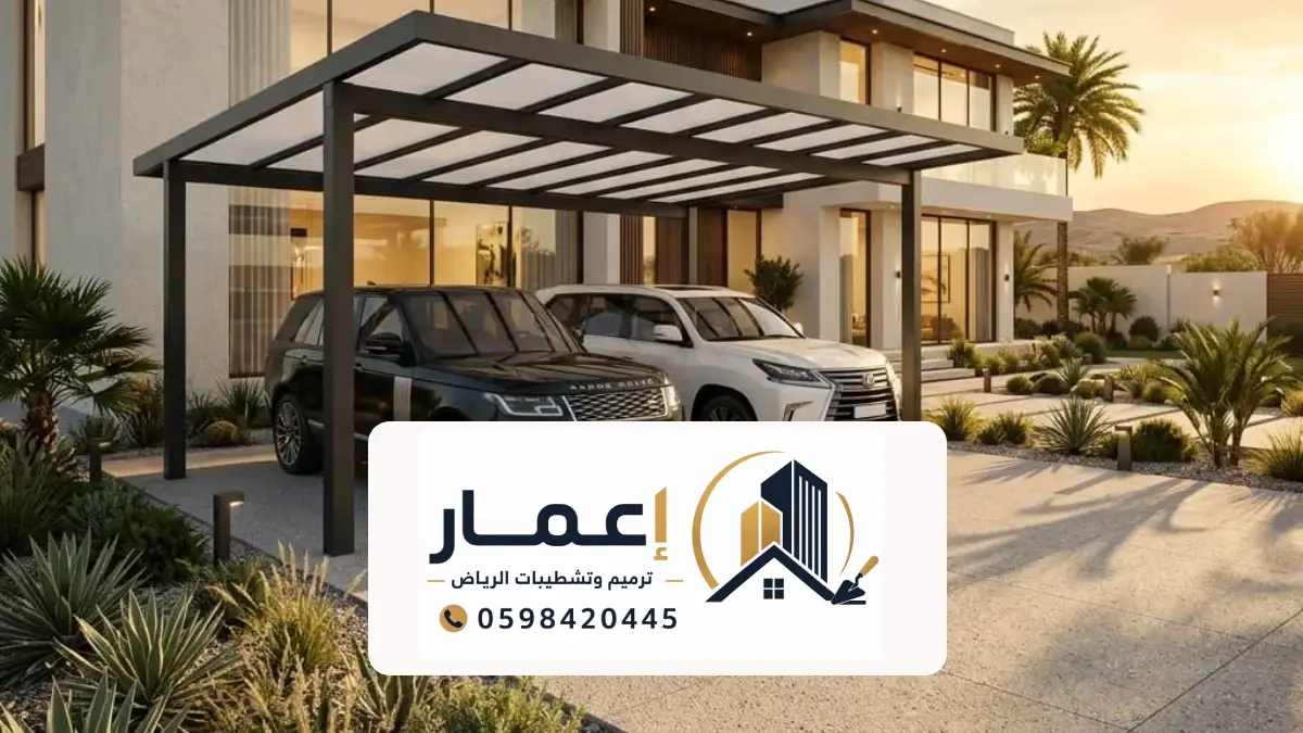 مظلات سيارات الرياض الحديثة